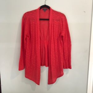 THE LIMITED Stylish Slim Red Cardigan (Medium)